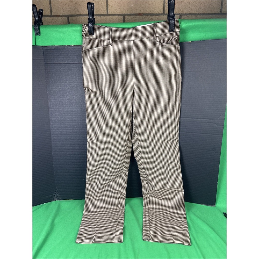 Rafaella Womens Pull-On Stretch Ankle Pant 16 Rich Khaki Slim Straight Leg NWT